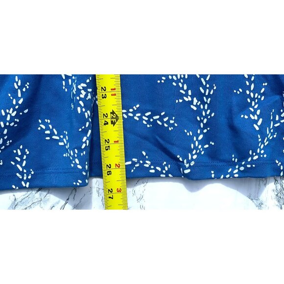 Style & Co Sz 3X Blue Long Sleeve Top 3X Dotted Blue - Picture 4 of 8